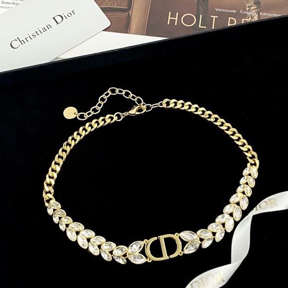 Dior Signature CD Cuban Link Chain Necklace - Picture 1 of 6